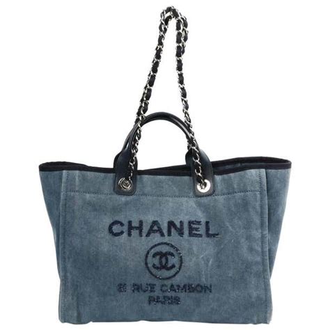 denim chanel tote|chanel denim bag for sale.